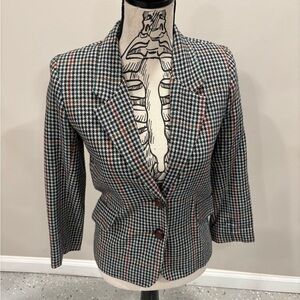 Vintage Striped Button Kid’s Blazer, Size 10 Preowned